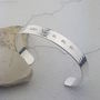 Exclusive Men's Personalised Silver Bangle, thumbnail 2 of 8