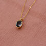 'Powerful' Montana Sapphire And Gold Pendant, thumbnail 1 of 5