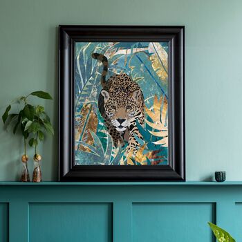 Set Of Three Tiger Jaguar Cheetah Jungle Art Prints, 2 of 7