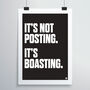 Posting Is Boasting Print, thumbnail 4 of 4