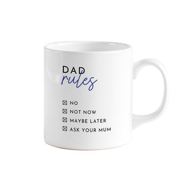 Dad Rules Coffee Mug For Father’s Day, 2 of 5
