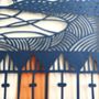 Beach Huts Limited Edition Paper Cut, thumbnail 3 of 4