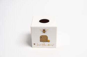 Wooden Tissue Box Cover Bee Hive, 2 of 3