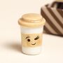 Tiny Matchbox Ceramic Latte Token, thumbnail 2 of 3