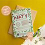 Pink Floral Garden Party Invitiation Set, thumbnail 4 of 5