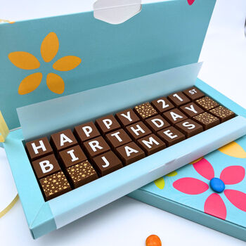 Personalised 50th Birthday Chocolate Box, 6 of 10
