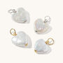 Pearl Heart Necklace Silver Or Gold Vermeil Plated, thumbnail 3 of 7