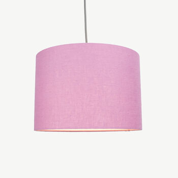 Linen Mauve Purple Lampshade, 3 of 9