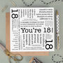 Funny 18th Birthday Card, Teenager Quotes, thumbnail 1 of 4