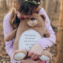 Personalised Quote Any Text Bear Soft Toy, thumbnail 3 of 4