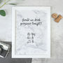 Should We Drink Prosecco Tonight? Funny Print, thumbnail 1 of 1