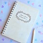 Personalised Wooden Wedding Planner Notebook, thumbnail 1 of 3