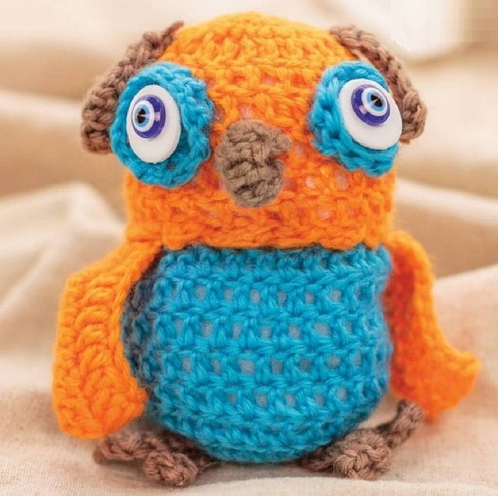 Knitted Owl Crochet Craft Kits By British and Bespoke