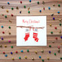 Personalised Mice Christmas Stocking Card, thumbnail 6 of 6