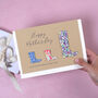 Personalised Mother's Day Liberty Welly Card, thumbnail 3 of 4