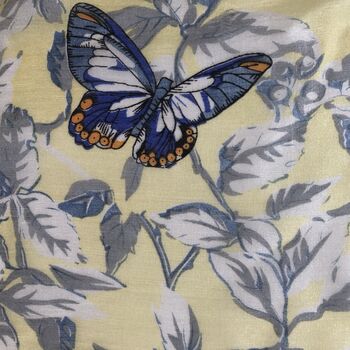 Large Butterfly Pure Silk Scarf, 3 of 4