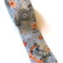 'Evolution' Silk Men's Tie Pale Blue Floral Design, thumbnail 2 of 5