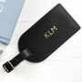 Personalised Foiled Leather Luggage Tag, thumbnail 1 of 12