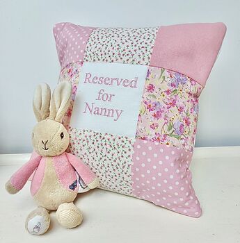 Reserved For Nanny Cushion Peach And Raspberry, 3 of 7