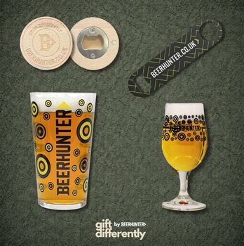 Personalised Happy Birthday Premium Lager Craft Beer Gift Set With Glass, 6 of 6