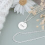 Monogrammed Round Tag Necklace, thumbnail 3 of 12