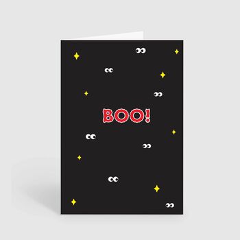 Boo Halloween Card Pack Spooky Googly Eyes, 2 of 2