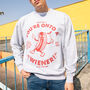 You’re Onto A Wiener Men’s Hot Dog Graphic Sweatshirt, thumbnail 1 of 3