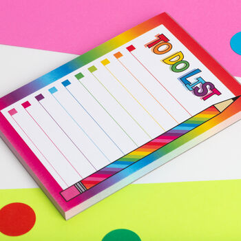 Rainbow To Do List A6 Notepad, 8 of 8