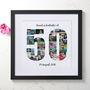 Personalised 50th Birthday Photo Collage, thumbnail 1 of 8