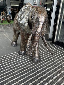 Elephant Three Foot Metal Sculpture, 2 of 5