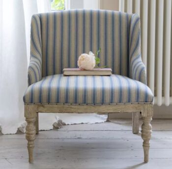 Margot Chair In Ticking Stripe, 3 of 7