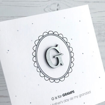 G Is For Grandad, First Father's Day Card, 3 of 4