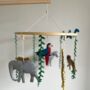 Jungle Animal Themed Baby Crib Mobile, thumbnail 1 of 11