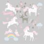 Forest Unicorns Fabric Wall Stickers, thumbnail 3 of 5