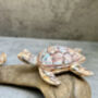 Double Painted Turtle Figurine Ornament – Root Sculpture, thumbnail 11 of 12
