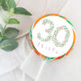 Thirty 30 Floral Birthday Lollipop, thumbnail 1 of 3