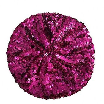 Chemo Headwear Sparkly Sequin Beret, 9 of 11