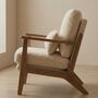 Boucle Khaki Accent Chair Armchair Living Room, thumbnail 1 of 5