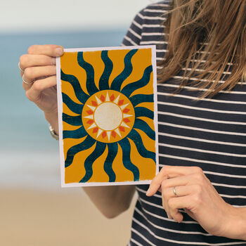 Apollo Contemporary Cornish Sun Art Print, 3 of 5