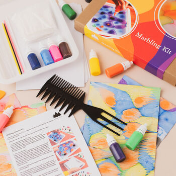 Marbling Paint Art Kit, Diy Printing Diy Craft Kit, 8 of 12
