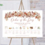 Wedding Order Of The Day Sign Autumnal, thumbnail 1 of 9