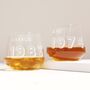 Personalised Name And Year Whisky Glass, thumbnail 1 of 4