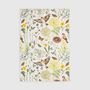 Goldfinch And Buttercup Floral And Bird Tea Towel, thumbnail 2 of 3