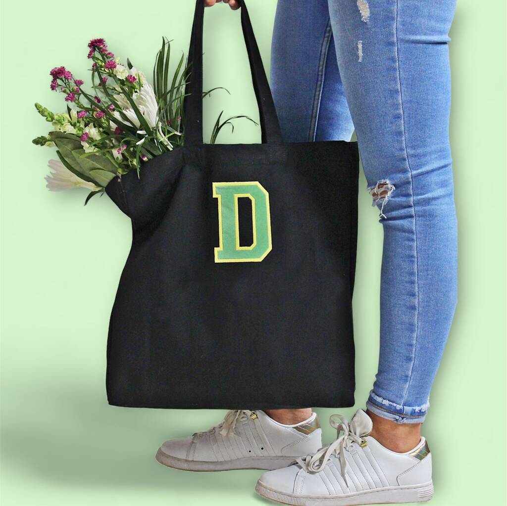 Personalised Varsity Canvas Classic Shopper, 1 of 7