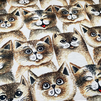 Fun Cat Faces Decorative Soft Cushion Cover, 2 of 7