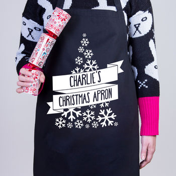 Personalised Christmas Apron 2017 Design, 2 of 5