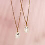 Cute Ghost Gold Plated Necklace, thumbnail 3 of 9