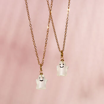 Cute Ghost Gold Plated Necklace, 3 of 9