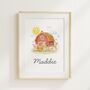 Personalised Farmyard Animal Nursery Art Print, Baby Name Wall Art, thumbnail 2 of 3
