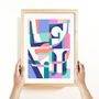 Personalised Abstract Colourful Name Print, thumbnail 6 of 6